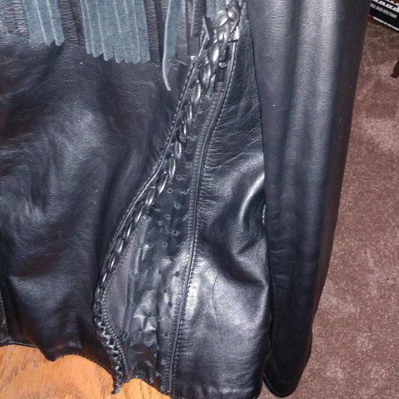 Harley Davidson leather ladies motorcycle jacket - Picture 6 of 7